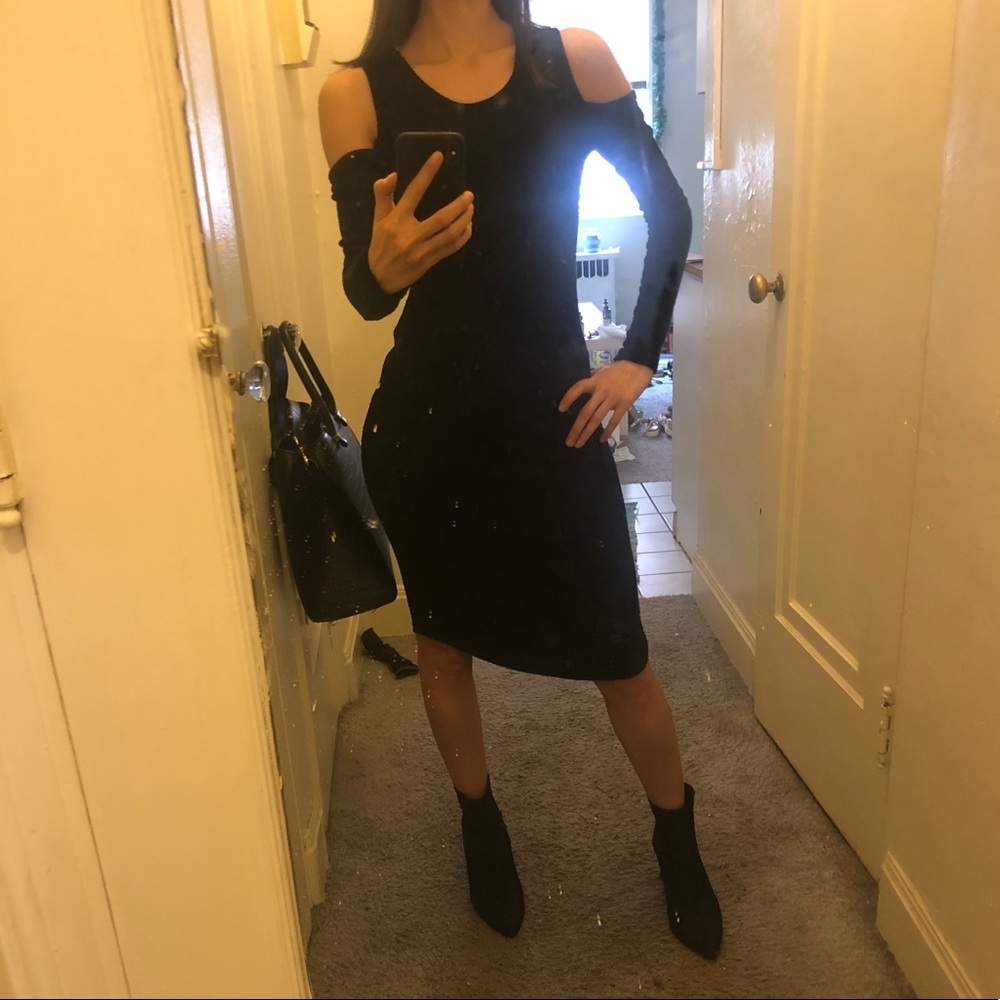 Black over the knee dress - Picture 5 of 8